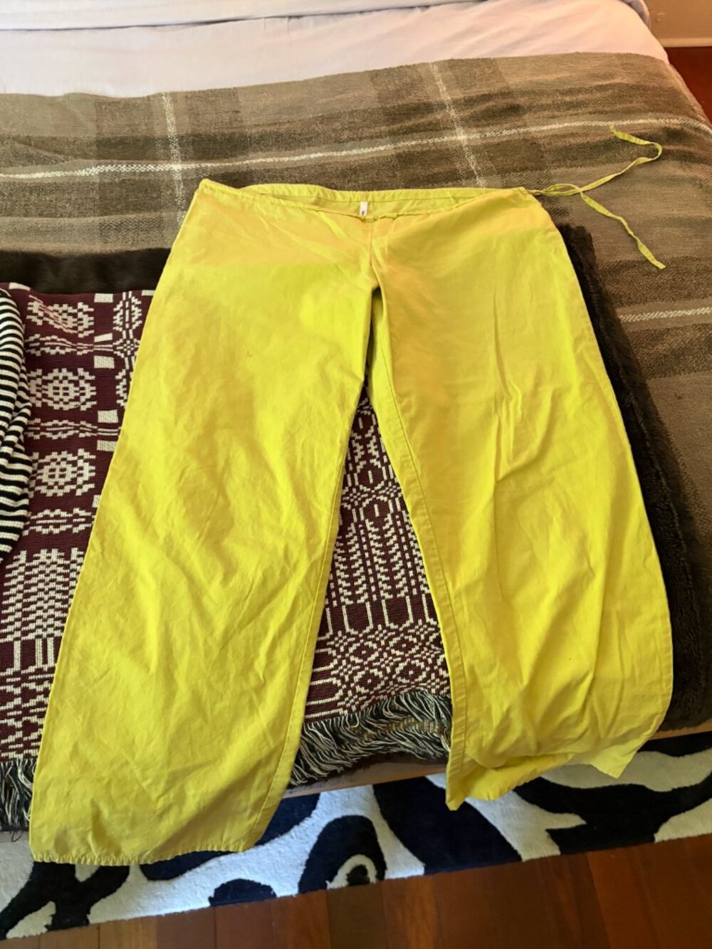 Brooke Callahan Tie Pants - Yellow